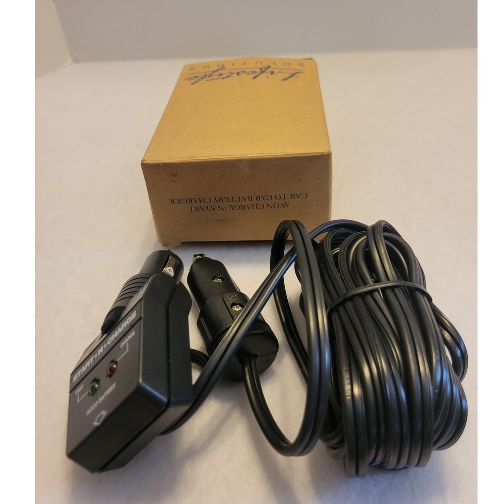 Vintage Avon Start-N-Charge Car to Car Battery Charger Emergency *Not Tested